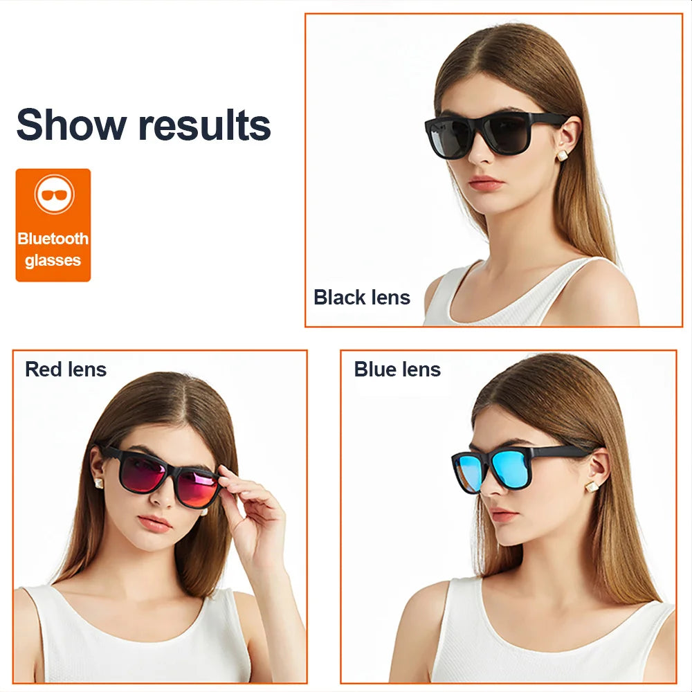 Lenovo Lecco Smart Glasses Headset Wireless Bluetooth Sunglasses Outdoor Sport earphone Calling Music Anti-Blue Eyeglasses