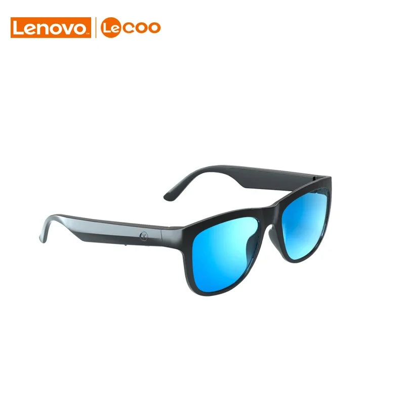 Lenovo Lecco Smart Glasses Headset Wireless Bluetooth Sunglasses Outdoor Sport earphone Calling Music Anti-Blue Eyeglasses