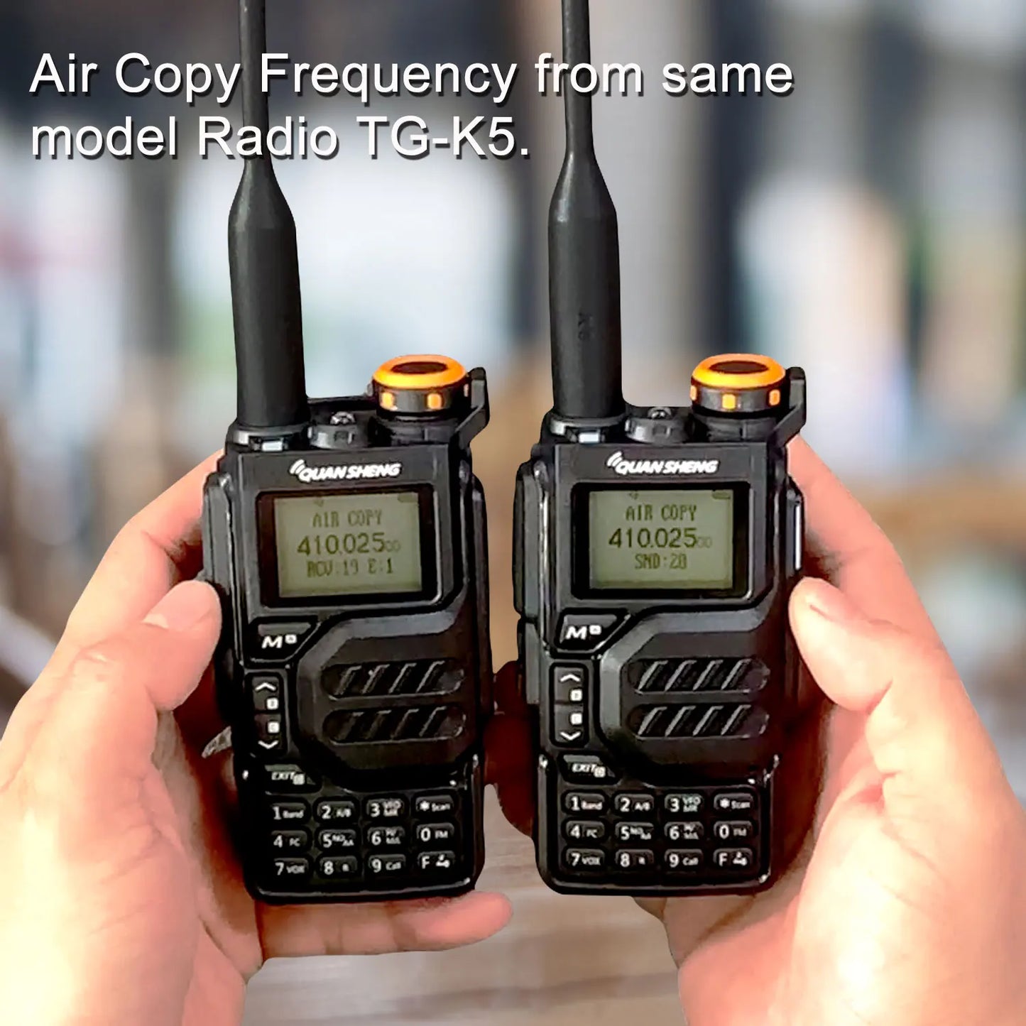 50-600MHz RX Walkie Talkie UV-K5 Quansheng VHFUHF 136-174MHz 400-470MHz RX TX Both DTMF VOX FM Air Band Wireless Freq Copy Radio