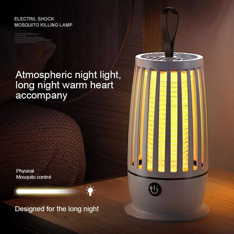 Mosquito Killer Lamp Portable USB Rechargeable Electric Fly Trap Zapper Insect Killer Repellent Outdoor Mute Anti Mosquito Lamp